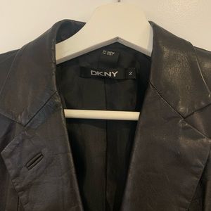 Vintage DKNY Leather Blazer